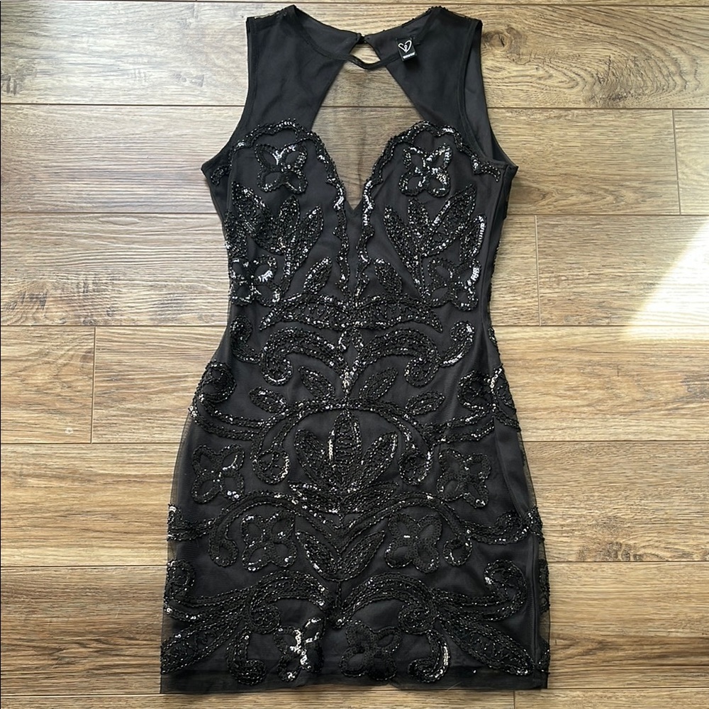 Windsor black beaded dress